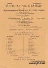 Wolverhampton Wanderers Reserves v Aston Villa Reserves 27-Mar-1991