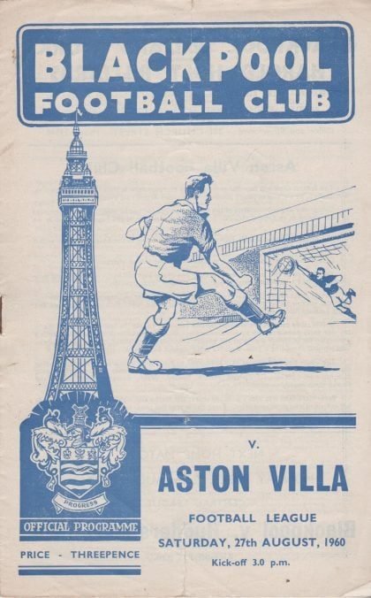 Blackpool v Aston Villa 27-Aug-1960