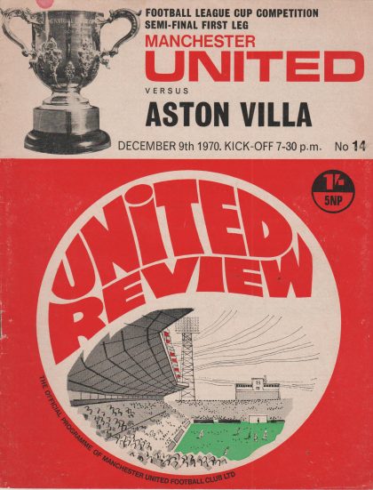 Manchester United v Aston Villa 09-Dec-1970