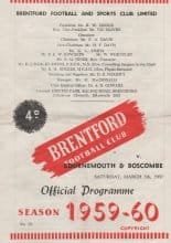 Brentford v Bournemouth & Boscombe Athletic 05-Mar-1960