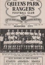 Queens Park Rangers v Bradford City 15-Apr-1960