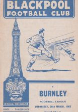 Blackpool v Burnley   20-Mar-1963