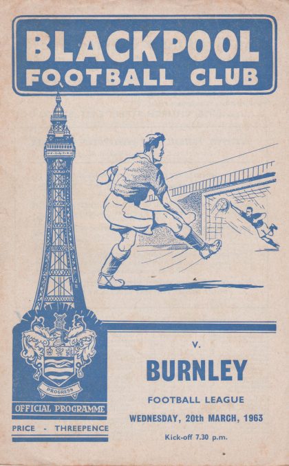 Blackpool v Burnley   20-Mar-1963