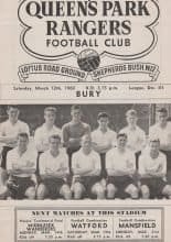Queens Park Rangers v Bury 12-Mar-1960
