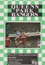 Queens Park Rangers v Bury 21-Sep-1976