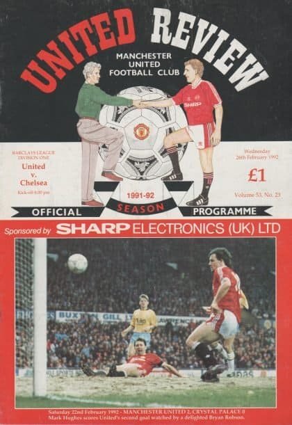Manchester United v Chelsea  26-Feb-1992