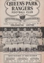Queens Park Rangers v Colchester United  26-Dec-1959