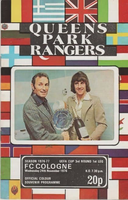 Queens Park Rangers v FC Cologne 24-Nov-1976