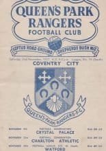 Queens Park Rangers v Coventry City 02-Nov-1957