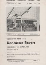 Workington v Doncaster Rovers 19-Mar-1969