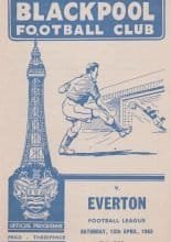 Blackpool v Everton 13-Apr-1963