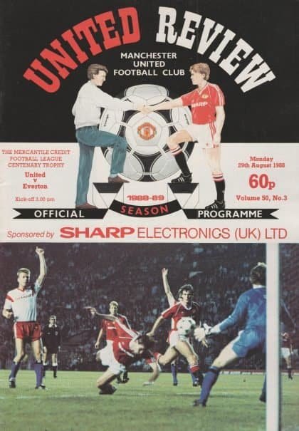 Manchester United v Everton 29-Aug-1988