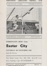 Workington v Exeter City 09-Nov-1968