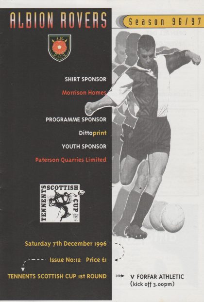 Albion Rovers v Forfar Athletic 07-Dec-1996
