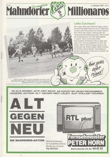 FC Mahndorf v SC Göttingen 05   03-Oct-1987