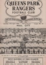Queens Park Rangers v Hull City 18-Apr-1959