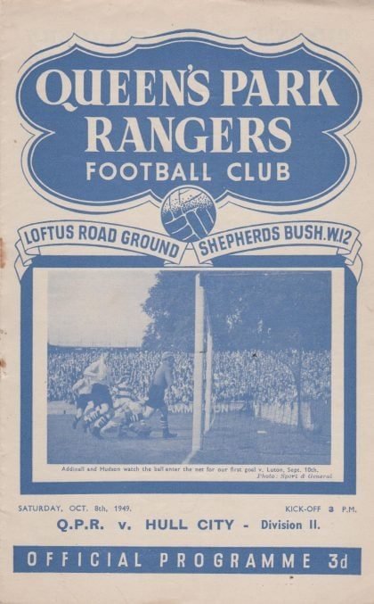 Queens Park Rangers v Hull City 08-Oct-1949