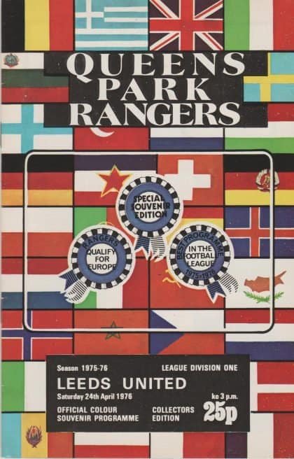 Queens Park Rangers v Leeds United 24-Apr-1976