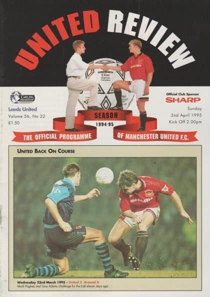Manchester United v Leeds United 02-Apr-1995