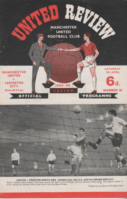 Manchester United v Leicester City 09-Apr-1966