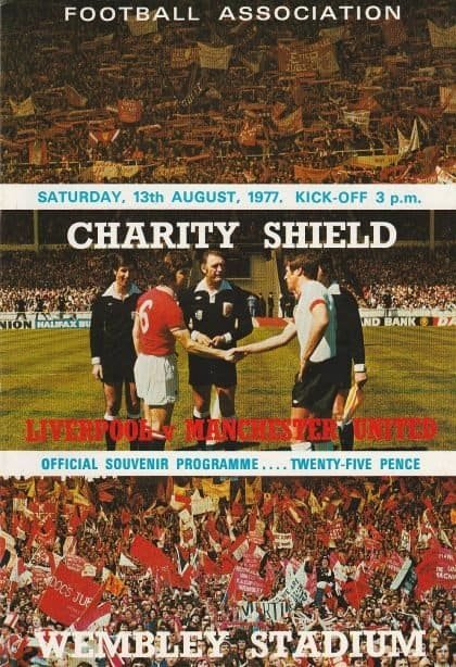 Liverpool v Manchester United  13-Aug-1977