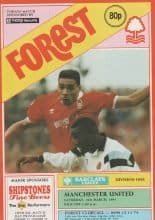 Nottingham Forest v Manchester United 16-Mar-1991