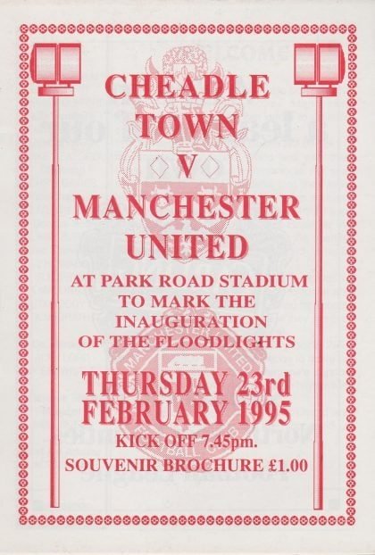 Cheadle Town v Manchester United 23-Feb-1995
