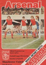 Arsenal v Manchester United 23-Sep-1978