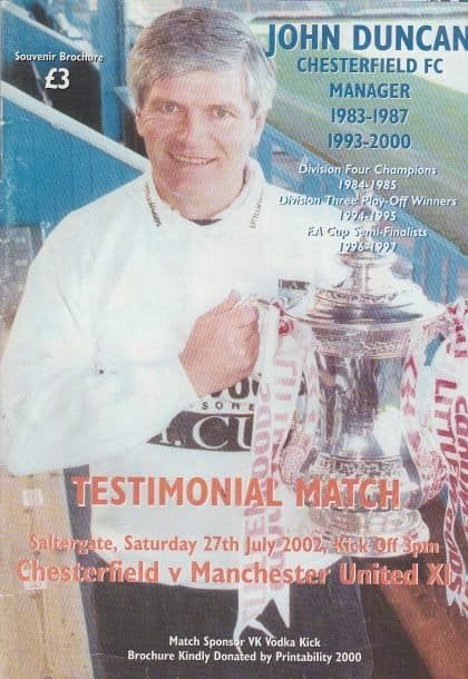 Chesterfield v Manchester United 27-Jul-2002