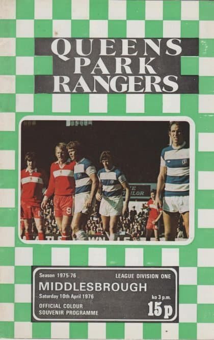 Queens Park Rangers v Middlesbrough   10-Apr-1976