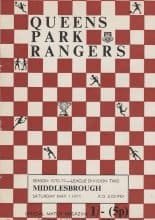 Queens Park Rangers v Middlesbrough  01-May-1971