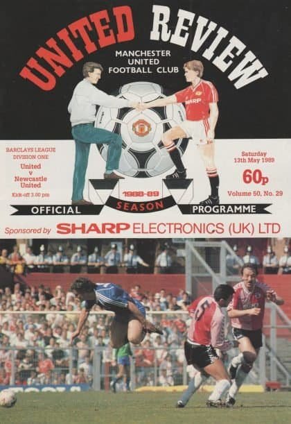 Manchester United v Newcastle United 13-May-1989