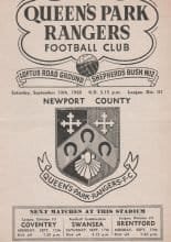 Queens Park Rangers v Newport County 10-Sep-1960