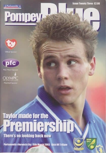Portsmouth v Norwich City 15-Mar-2003