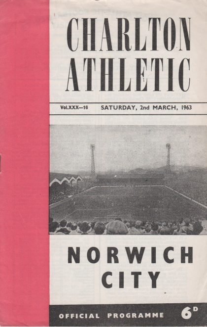 Charlton Athletic v Norwich City 02-Mar-1963