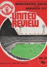 Manchester United v Norwich City  07-Apr-1973