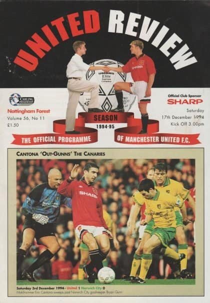 Manchester United v Nottingham Forest 17-Dec-1994