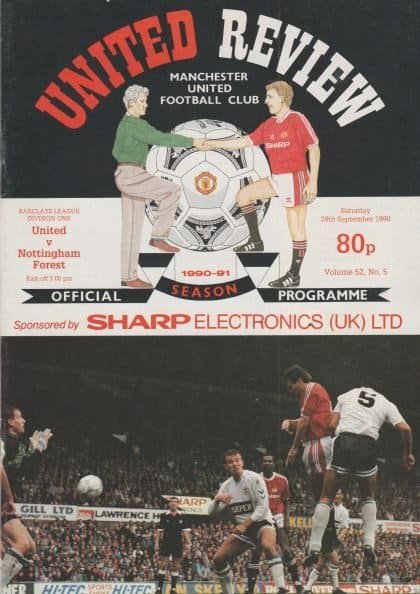 Manchester United v Nottingham Forest 29-Sep-1990