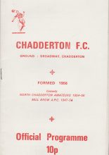Chadderton v Oldham Athletic   11-Aug-1981