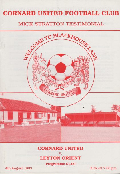 Cornard United v Leyton Orient 04-Aug-1993