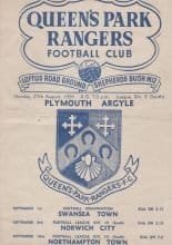 Queens Park Rangers v Plymouth Argyle 27-Aug-1956