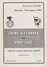 Crewe Alexandra v Port Vale 11-Aug-1990