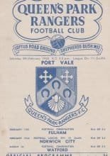 Queens Park Rangers v Port Vale 08-Feb-1958