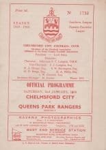 Chelmsford City v Queens Park Rangers  02-Jan-1960