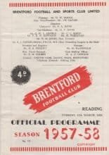 Brentford v Reading 11-Mar-1958