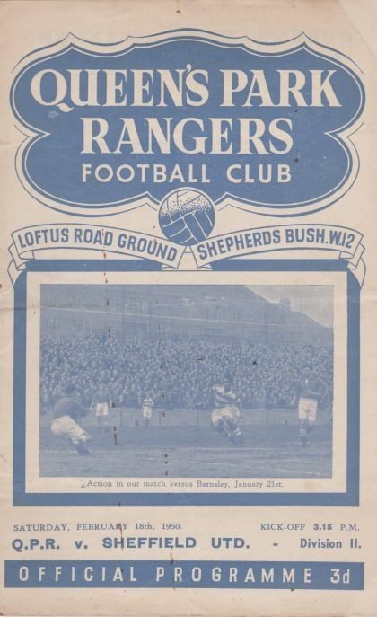 Queens Park Rangers v Sheffield United 18-Feb-1950