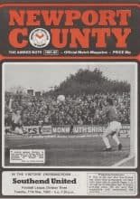 Newport County v Southend United  11-May-1982