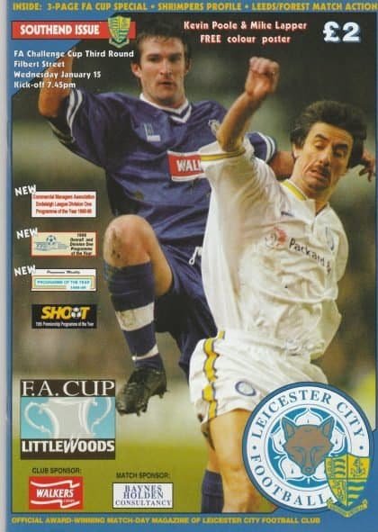 Leicester City v Southend United 15-Jan-1997