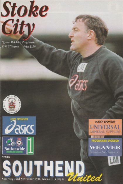Stoke City v Southend United 23-Nov-1996