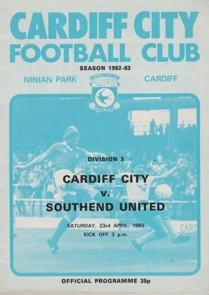 Cardiff City v Southend United 23-Apr-1983
